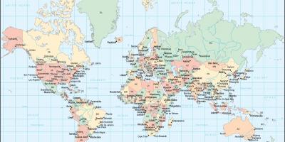 Gana zemlja na svijetu mapu